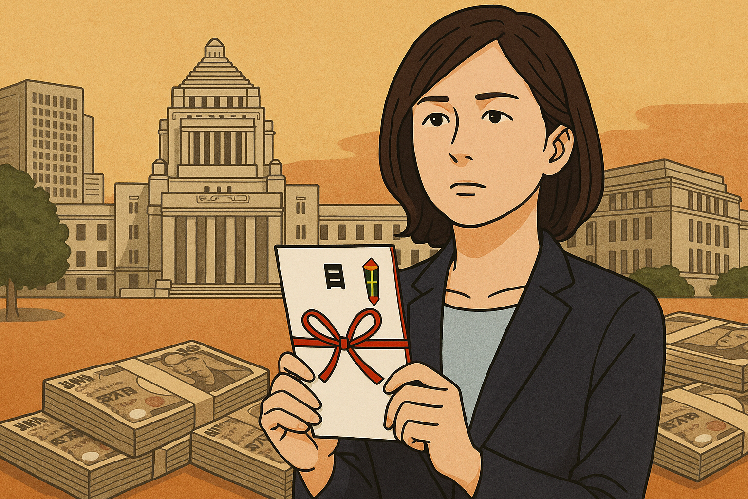 参政党の政党交付金の流れを示す図